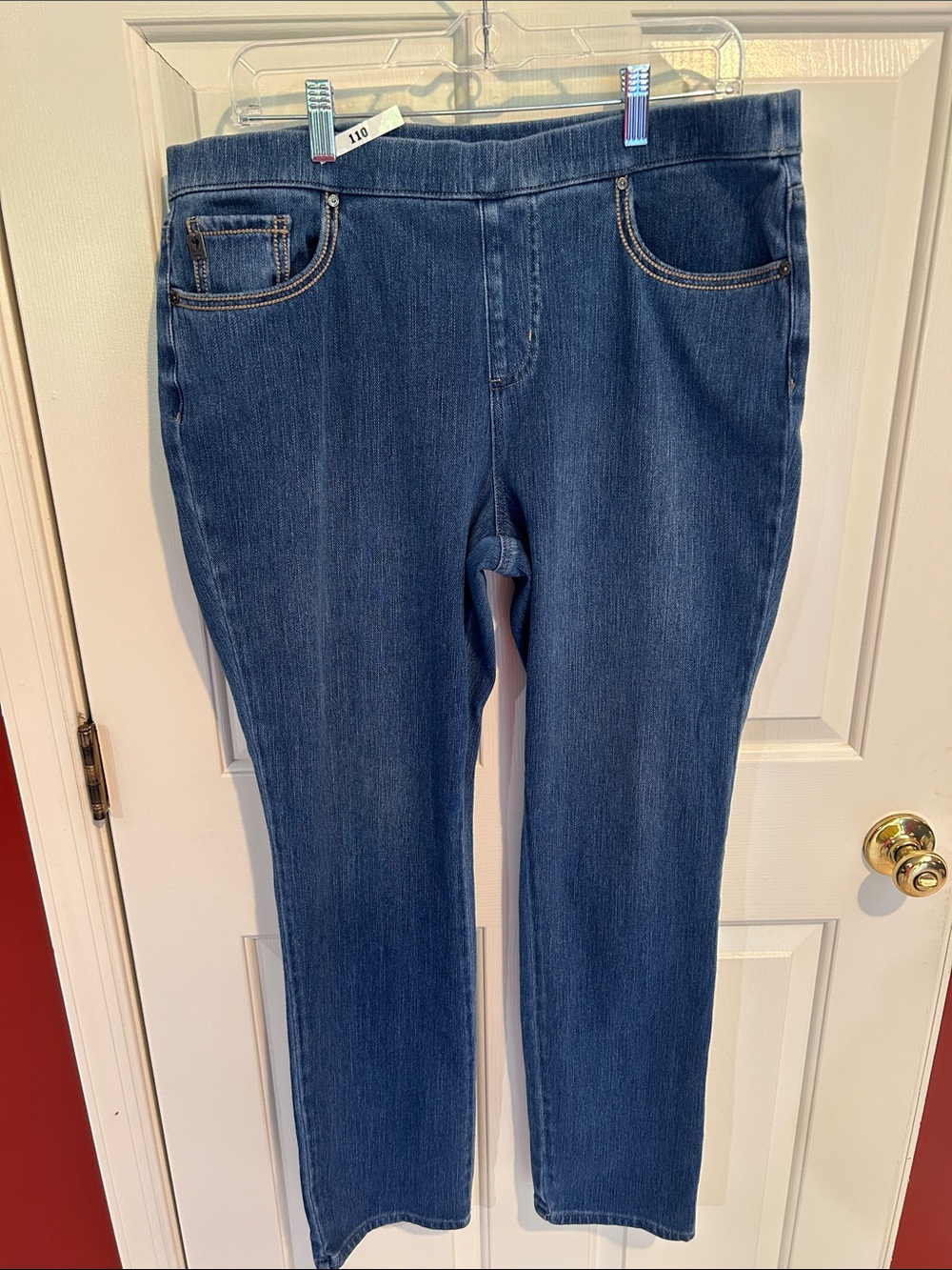 Belle by Kim Gravel Indigo Regular Flexibelle Tulip Pocket Jean